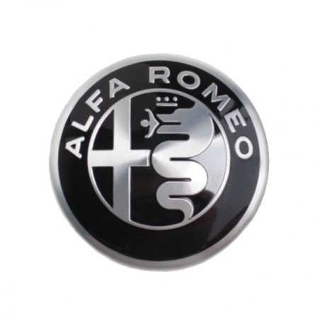 Chapas Adhesivas Centro de Rueda ALFA ROMEO Negras 56mm
