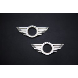 EMBLEMAS DE PUERTAS MINI COOPER CROMADAS