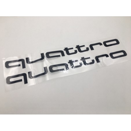 Vinilo AUDI QUATTRO Negro 40cm