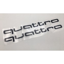 Vinilo AUDI QUATTRO Negro 40cm