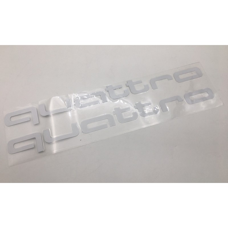 Vinilo AUDI QUATTRO Blanco 40cm