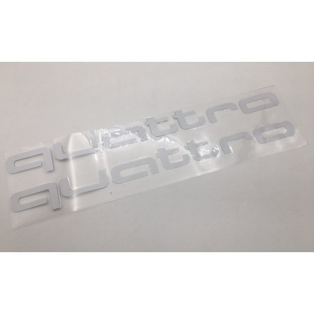 Vinilo AUDI QUATTRO Blanco 40cm