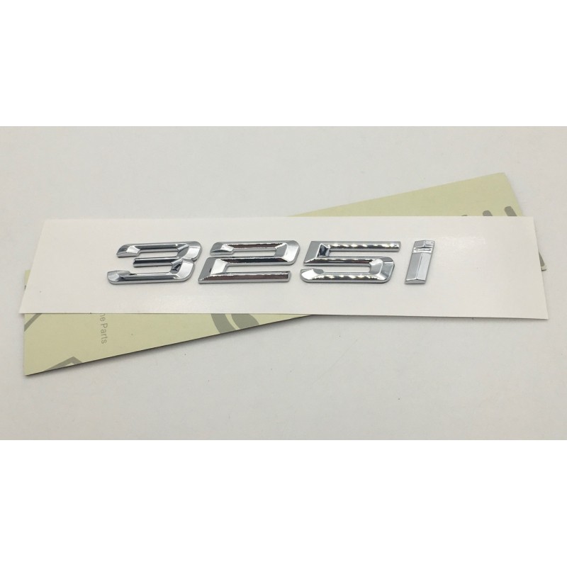 EMBLEMA TRASERO LETRAS BMW SERIE 3 325i CROMADAS