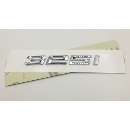 EMBLEMA TRASERO LETRAS BMW SERIE 3 325i CROMADAS