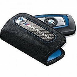 FUNDA DE CUERO DE LLAVE BMW NEGRO