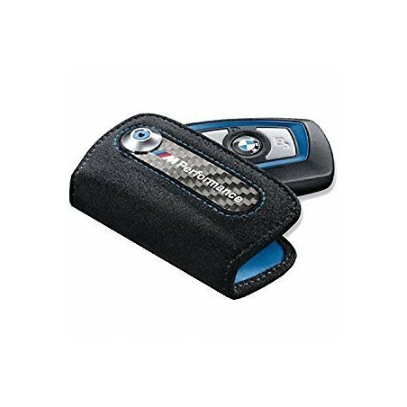 FUNDA DE CUERO DE LLAVE BMW NEGRO