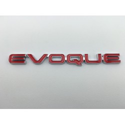 EMBLEMA TRASERO EVOQUE RANGE ROVER ROJO