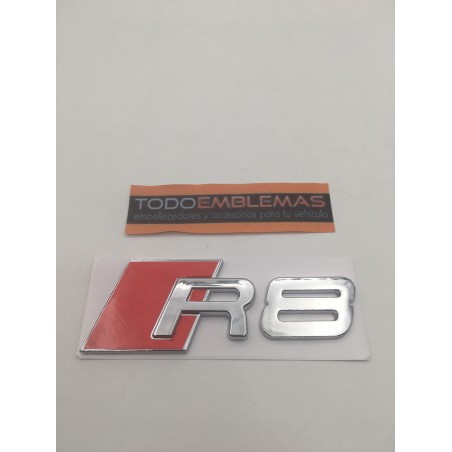 Emblema Trasero Letras AUDI R8 Cromado