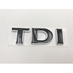 Emblema Trasero TDI AUDI Negro
