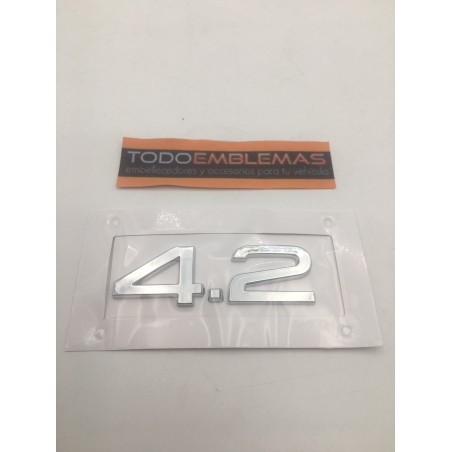 Emblema Lateral o Trasero 4.2 AUDI