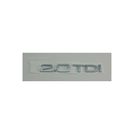 Emblema Trasero AUDI 2.0 TDI Cromado