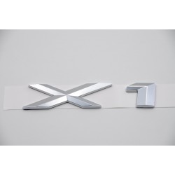 Emblema Trasero BMW X1 Plata