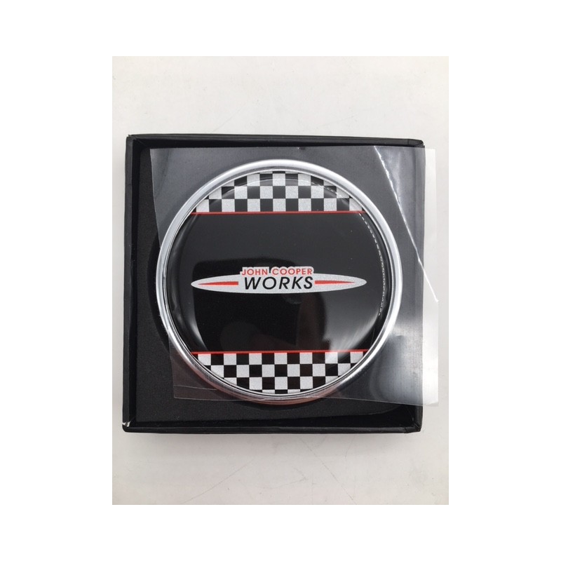 Emblema parrilla redondo Mini bandera JCW