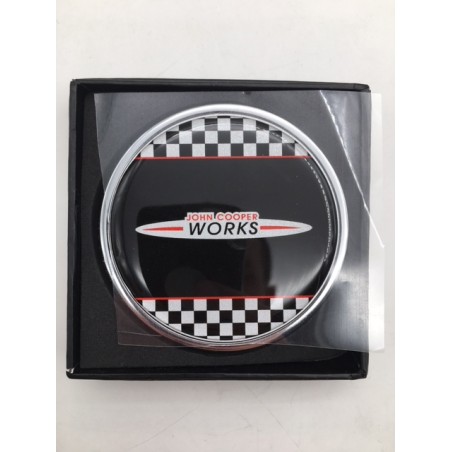 Emblema parrilla redondo Mini bandera JCW Emblema parrilla redondo Mini bandera JCW
