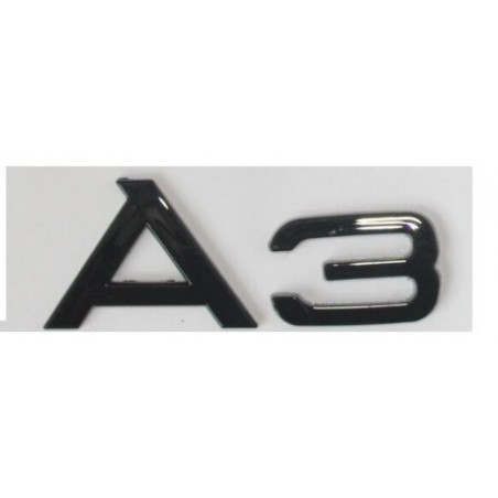 Emblema Trasero AUDI Letras A3 Negra