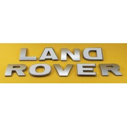 Emblema Delantero o Trasero Letras LAND ROVER Plata Mate