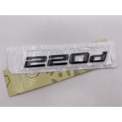 EMBLEMA TRASERO LETRAS BMW SERIE 2 220d NEGRAS