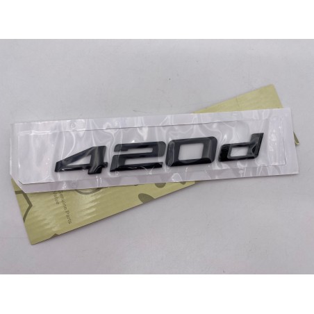 EMBLEMA TRASERO LETRAS BMW SERIE 4 420d NEGRAS