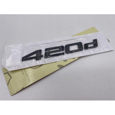 EMBLEMA TRASERO LETRAS BMW SERIE 4 420d NEGRAS