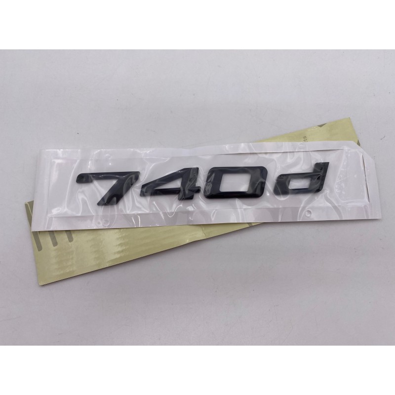 EMBLEMA TRASERO LETRAS BMW SERIE 7 740d NEGRAS