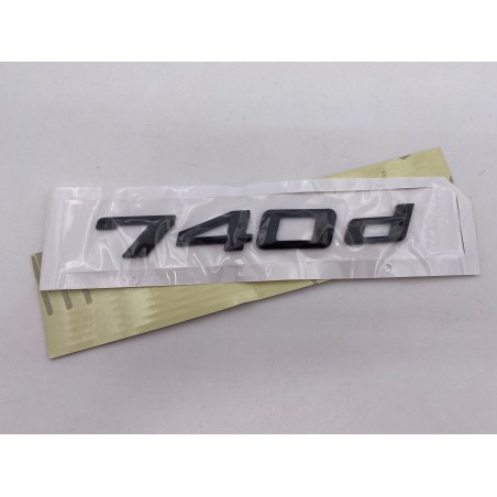 EMBLEMA TRASERO LETRAS BMW SERIE 7 740d NEGRAS