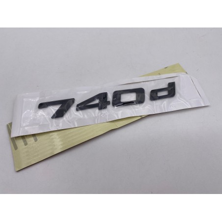 EMBLEMA TRASERO LETRAS BMW SERIE 7 740d NEGRAS