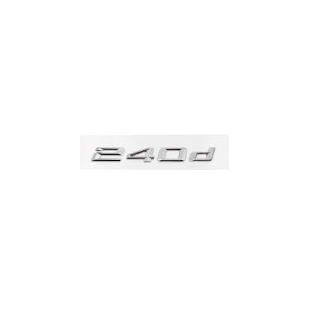 EMBLEMA TRASERO LETRAS BMW SERIE 2 240d CROMADAS