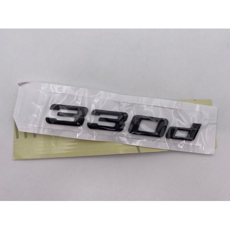 EMBLEMA TRASERO LETRAS BMW SERIE 3 330d NEGRAS