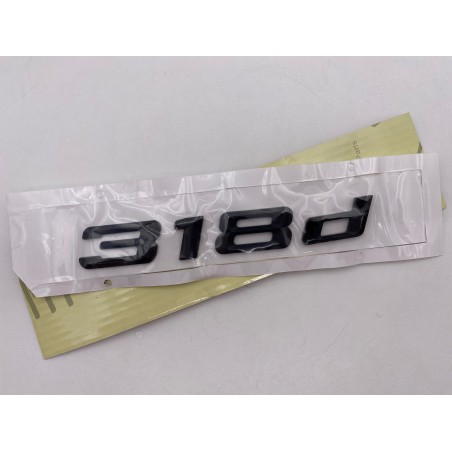 EMBLEMA TRASERO LETRAS BMW SERIE 3 318d NEGRAS