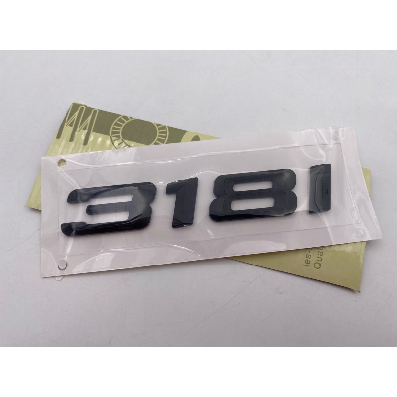 EMBLEMA TRASERO LETRAS BMW SERIE 3 318i NEGRAS