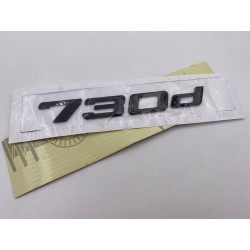 EMBLEMA TRASERO LETRAS BMW SERIE 7 730d NEGRAS