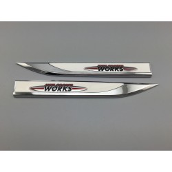 Emblemas Laterales MINI JCW Blanco