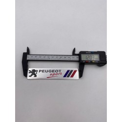 Emblema Placa Aluminio PEUGEOT Sport 100x26mm