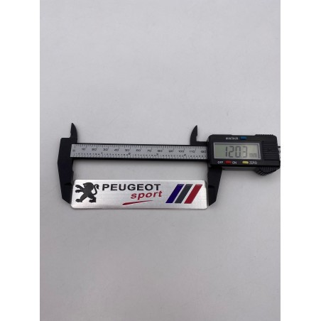 Emblema Placa Aluminio PEUGEOT Sport 100x26mm