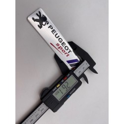 Emblema Placa Aluminio PEUGEOT Sport 100x26mm