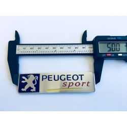 Emblema Placa Aluminio PEUGEOT Sport 50x13mm