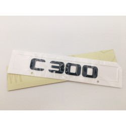 EMBLEMA LETRAS MERCEDES BENZ CLASE C C300 NEGRAS