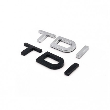 Emblema Trasero AUDI Letras TDI Negras