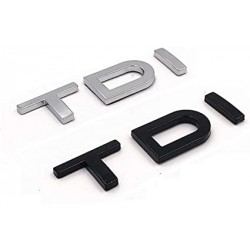 Emblema Trasero AUDI Letras TDI Negras