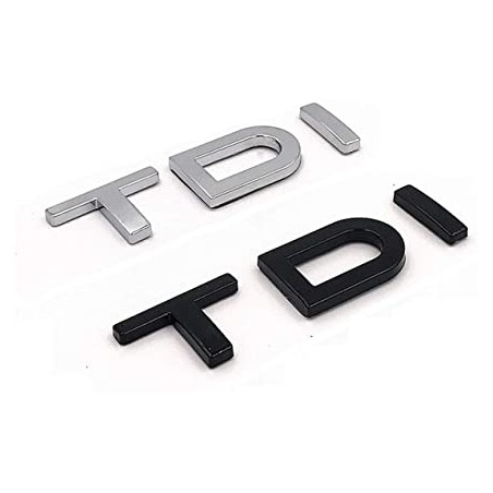 Emblema Trasero AUDI Letras TDI Negras
