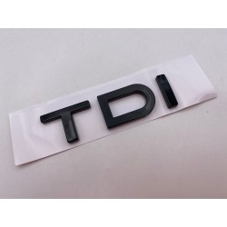Emblema Trasero AUDI Letras TDI Negras