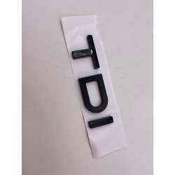 Emblema Trasero AUDI Letras TDI Negras