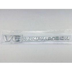 Letras Latareles V6 KOMPRESSOR Mercedes Cromadas