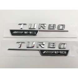 Emblemas Laterales Cromado Turbo Mercedes AMG
