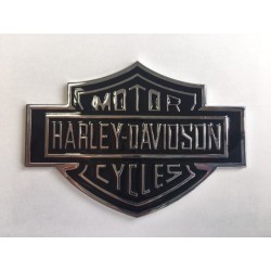Placa Emblema HARLEY DAVIDSON Plata 107x76mm