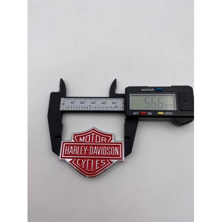 Placa Emblema HARLEY DAVIDSON Rojo 57x45mm