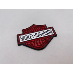 Placa Emblema HARLEY DAVIDSON Rojo y Blanco 57x45mm