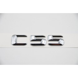 EMBLEMA LETRAS MERCEDES BENZ CLASE C C55 CROMADAS