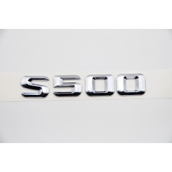 EMBLEMA LETRAS MERCEDES BENZ CLASE S S500 CROMADO