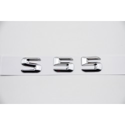 EMBLEMA LETRAS MERCEDES BENZ CLASE S S55 CROMADO